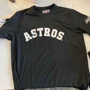 Astros Black Short Sleeve Shirt